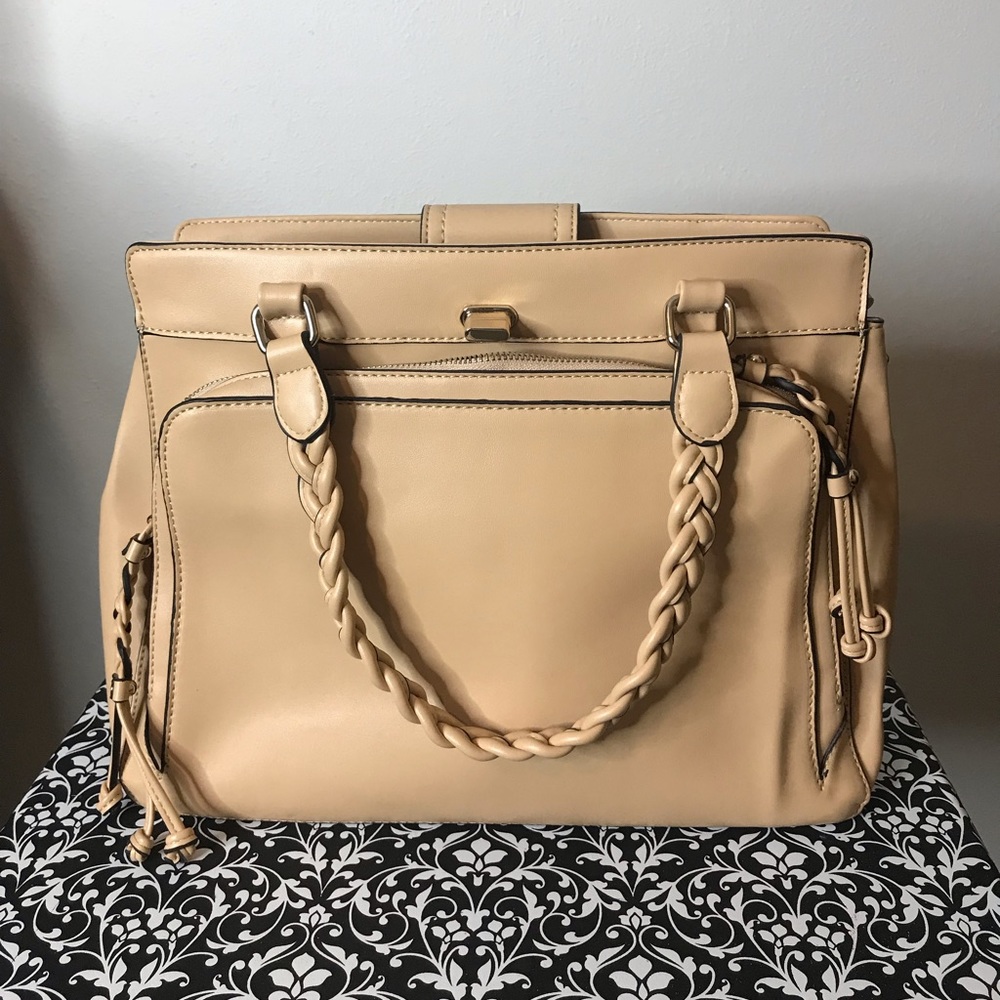Tan Satchel Handbag